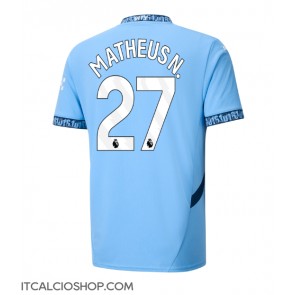 Manchester City Matheus Nunes #27 Prima Maglia 2024-25 Manica Corta